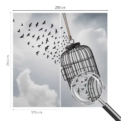 Papier peint photo grand format pour le mur Oiseaux volants