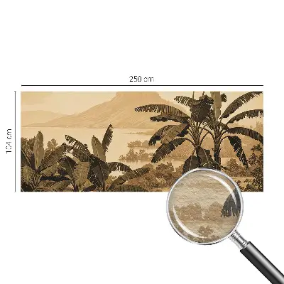 Papier peint photographique sur tissu non tissé Panorama tropical