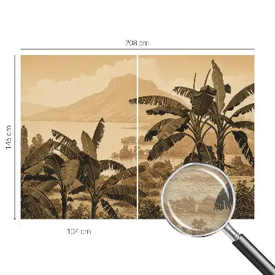 Papier peint photographique sur tissu non tissé Panorama tropical