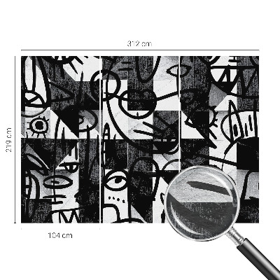 Papier peint salon moderne Kreslenie chaosu