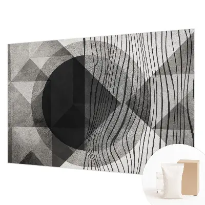Papier peint intissé imprimé formes abstraites