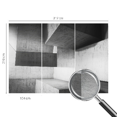 Papier peint chambre moderne Geometrické sochy