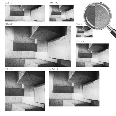 Papier peint chambre moderne Geometrické sochy