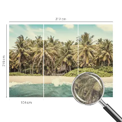 Papier peint photo imprimé sur tissu non tissé Plage tropicale