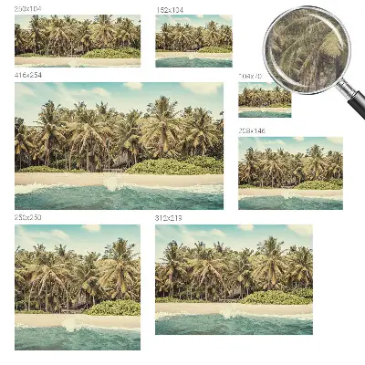 Papier peint photo imprimé sur tissu non tissé Plage tropicale