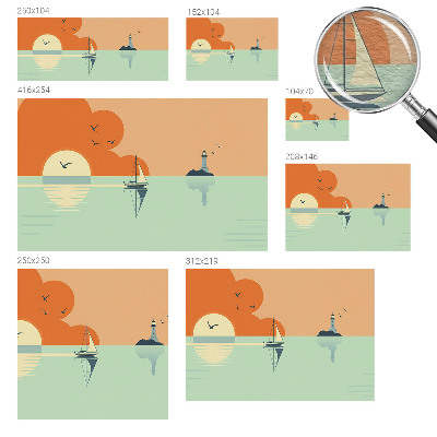 Papier peint panoramique haut de gamme Morská radosť