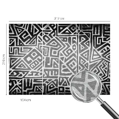 Papier peint photographique intissé Labyrinthe géométrique