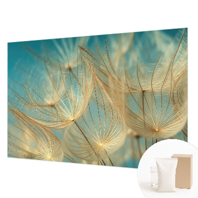 Papier peint photographique avec un motif de pissenlits éthérés