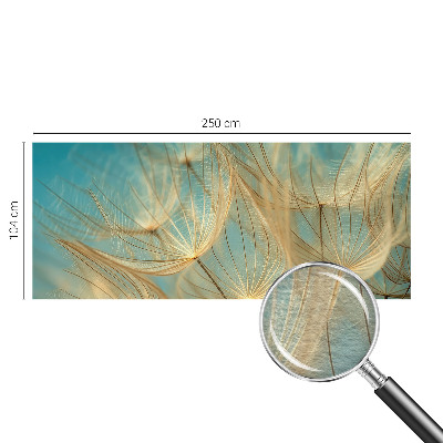 Papier peint photographique avec un motif de pissenlits éthérés