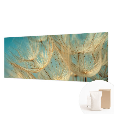 Papier peint photographique avec un motif de pissenlits éthérés
