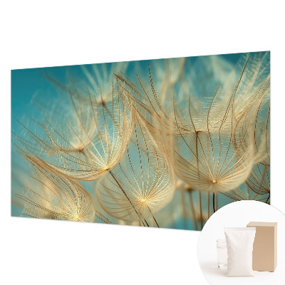 Papier peint photographique avec un motif de pissenlits éthérés