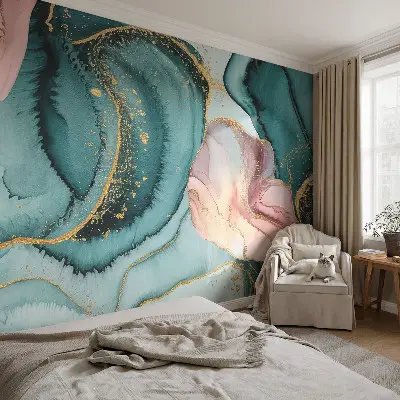 Papier peint photo grand format pour le mur Vagues artistiques