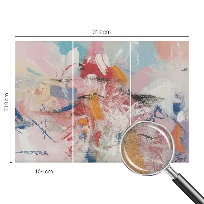 Papier peint photographique sur tissu non tissé Abstraction harmonieuse