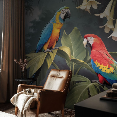 Tapisserie panoramique Farebné papagáje