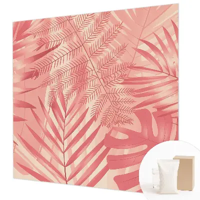 Papier peint photo sur tissu non tissé feuilles tropicales