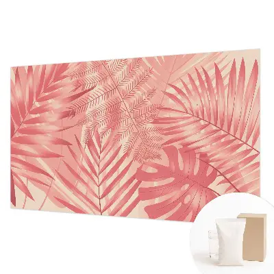 Papier peint photo sur tissu non tissé feuilles tropicales