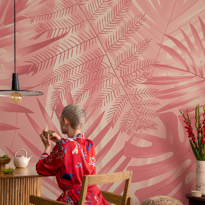 Papier peint panoramique tendance Tropické listy