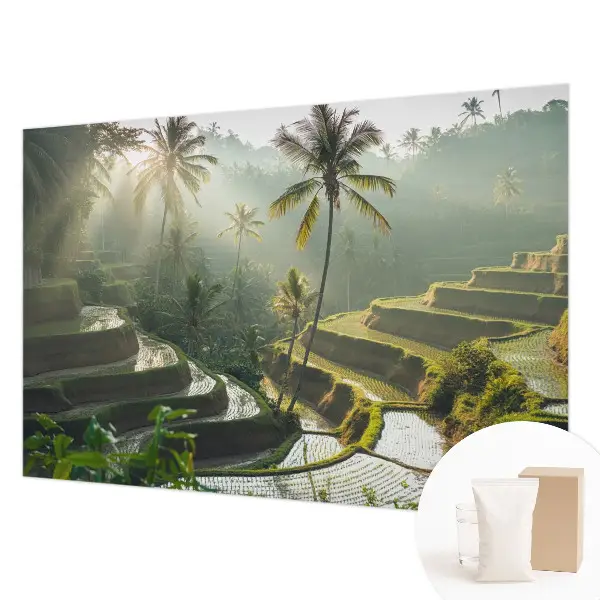 Papier peint panoramique haut de gamme avec le motif « Rajské terasy »