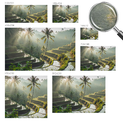 Papier peint panoramique haut de gamme Rajské terasy