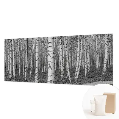 Papier peint intissé imprimé forêt de bouleaux