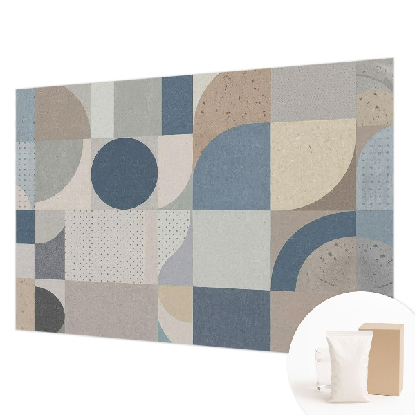 Papier peint photographique avec un motif de mosaïque géométrique
