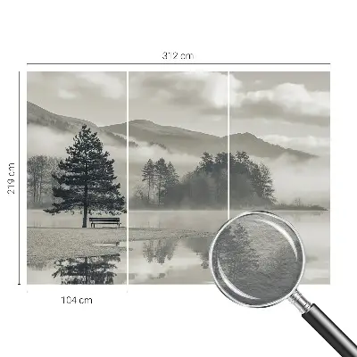 Papier peint photographique intissé paysage romantique