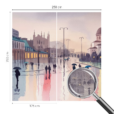 Décoration murale panoramique intissé Daždivá prechádzka