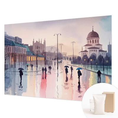 Décoration murale panoramique intissé Daždivá prechádzka
