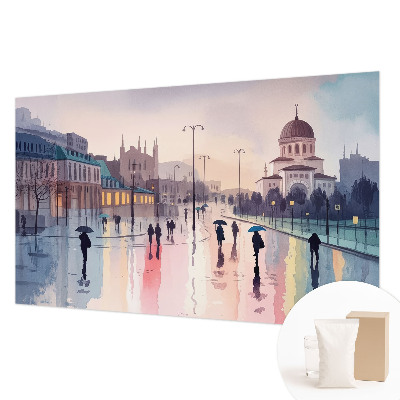 Décoration murale panoramique intissé Daždivá prechádzka