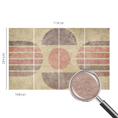 Papier peint salon moderne Geometrické tvary