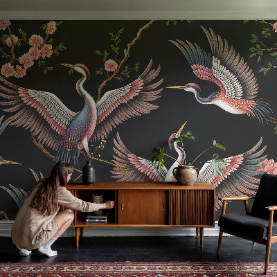 Papier peint chambre moderne Kvetinový vzor