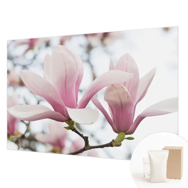Papier peint intissé imprimé fleurs de magnolia