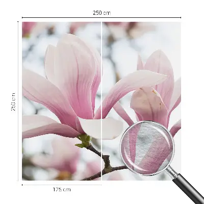 Papier peint intissé imprimé fleurs de magnolia