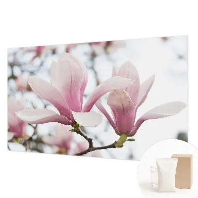 Papier peint intissé imprimé fleurs de magnolia
