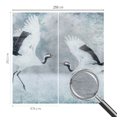 Papier peint panoramique intissé Harmonické žeriavy