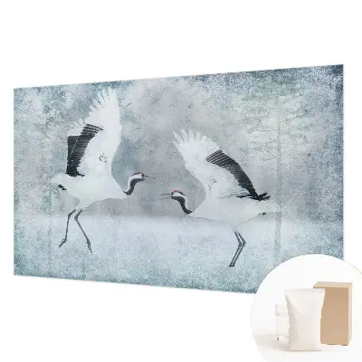 Papier peint photographique intissé Grues harmonieuses