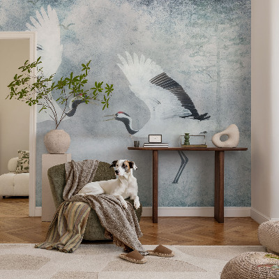 Papier peint panoramique intissé Harmonické žeriavy