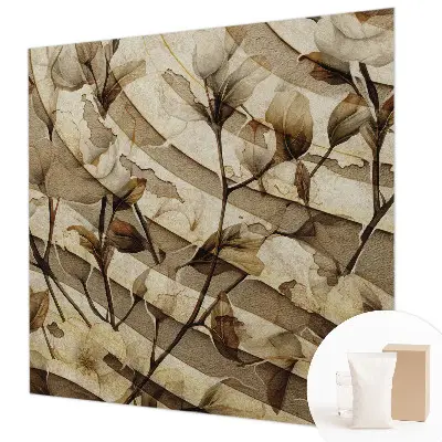 Papier peint photographique sur tissu non tissé flore classique