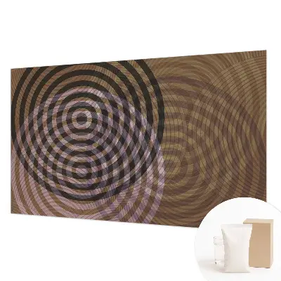 Papier peint photo imprimé sur tissu non tissé cercles hypnotiques