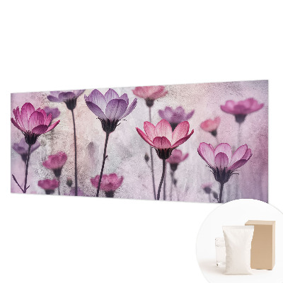 Papier peint chambre moderne à motif de fleurs pastel
