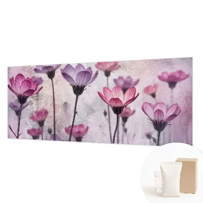 Papier peint intissé imprimé fleurs pastel