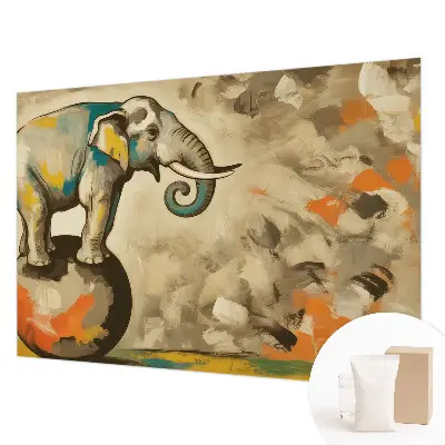 Papier peint intissé Éléphant abstrait
