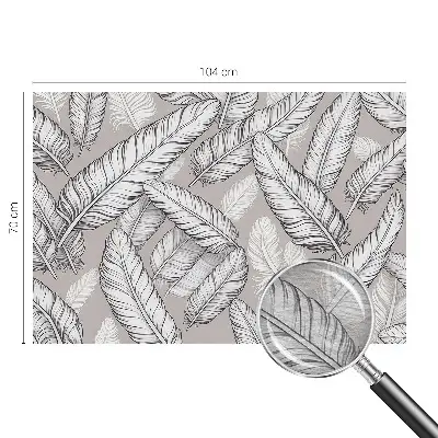 Papier peint photo grand format pour le mur Plumes subtiles