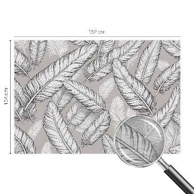 Papier peint photo grand format pour le mur Plumes subtiles