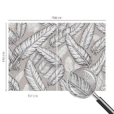 Papier peint photo grand format pour le mur Plumes subtiles