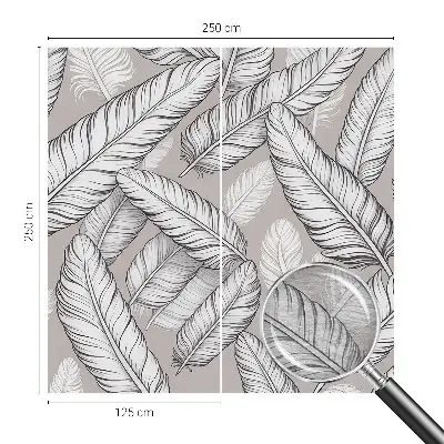 Papier peint photo grand format pour le mur Plumes subtiles