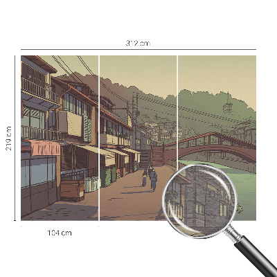 Papier peint panoramique haut de gamme Pastelová krajina