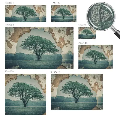 Papier peint intissé Un arbre solitaire