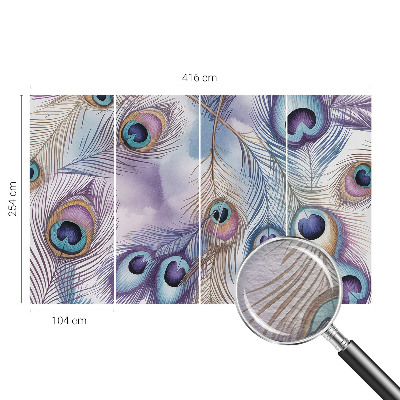 Papier peint chambre moderne Pávie perie