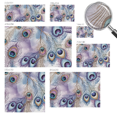 Papier peint chambre moderne Pávie perie